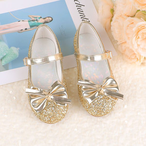 Zapatos <span class=keywords><strong>de</strong></span> Baile <span class=keywords><strong>de</strong></span> <span class=keywords><strong>Princesa</strong></span> para Niñas, Hechos a Medida en Fábrica, con Parte Superior <span class=keywords><strong>de</strong></span> PU con Diseño Floral, Suela Suave, Lazo <span class=keywords><strong>de</strong></span> Cristal, Estilo Mar Jane, Otoño, Algodón - Product Image 2