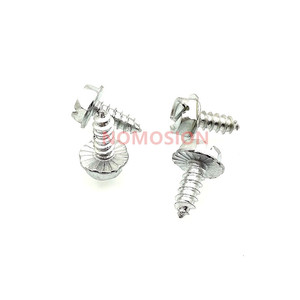 Tornillos Autorroscantes de Cabeza Hexagonal 6 # Conector x3/8 en pulgadas, grado imperial 8, zincado, con ranura para aplicaciones metálicas - Product Image 2