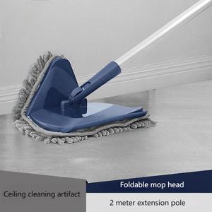 ไม้ถูพื้นสามเหลี่ยมปรับได้พร้อมผ้าถูพื้นหัวหมุนได้360องศาสำหรับทำความสะอาดบ้าน - Product Image 2