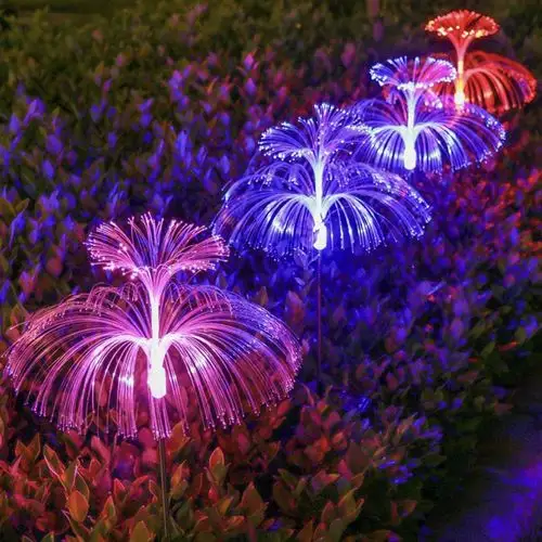 Außenbereich wasserdichtes Solar-Blumenlicht für Gehweg Terrasse Rasenparty Hochzeitsdekoration RGB Farbwechsel Solar-Jellyfish-Pfeil-Licht