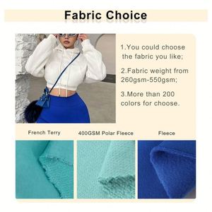 Venta al por mayor de algodón polar bordado pesado chándal 2 piezas bordado liso chándal Unisex conjunto de dos piezas para las mujeres - Product Image 5