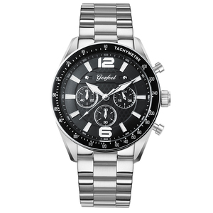 Luxury Fashion GFL-Z1120-2 Deep Press Pattern Functional Dial Custom Own Brand VD54 Quartz <b>Watches</b> Stainless steel <b>case</b> - Product Image 2