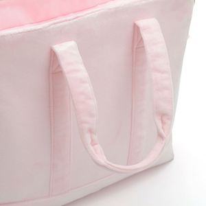 Custom DIY New Crystal Velvet Waterproof Tote Bags Winter Outdoor Travel Shopping Portable Zipper <b>Large</b> Capacity Soft Embroidery - Product Image 4