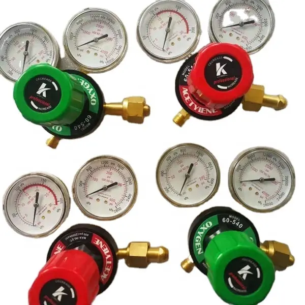 Western type Welding and Cutting regulator for oxygen and Acetylene gas