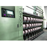 Machine industrielle TONGDA avancée à grande vitesse pour le gonflage/nappeage et le rehaussement de surface des fils fantaisie, filature à anneaux 30 fuseaux 320m/min