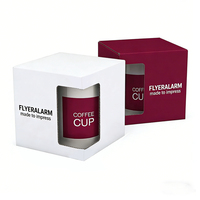 Boîte cadeau carrée rigide pour tasse à café, impression personnalisée, écologique, recyclable, emballage en carton ondulé pour tasse à thé