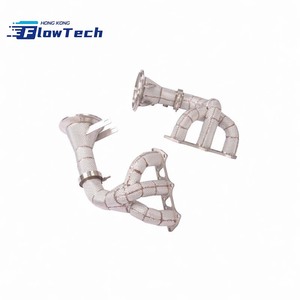 Colector de escape recto de acero inoxidable SS304 con escudo térmico para Porsche 992 GT3 4.0L - Product Image 6