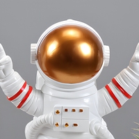 Cadeau en résine sur le thème de l'espace, Décoration d'astronaute, Figurine en résine, Statue artisanale, Décorations de Noël pour la maison, Cadeaux de naissance