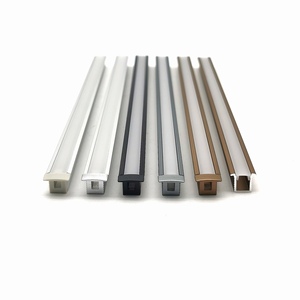 Profilé en aluminium linéaire LED en forme de U YG-1009, couleurs personnalisées, profilé linéaire LED encastré pour l'éclairage des armoires - Product Image 3