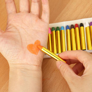 Crayones de Pintura Facial para Niños, Accesorios de Maquillaje para <span class=keywords><strong>Halloween</strong></span>, Caja de Pintura Corporal de Colores, Personalizable - Product Image 2