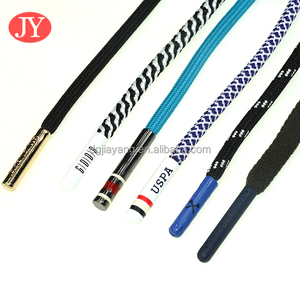 Bán buôn vòng tùy chỉnh hoodie drawcord vẽ dây chuỗi ren bện Polyester Rope Silicone nhúng nhựa hoodie dây rút - Product Image 2