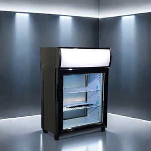 Mini-réfrigérateur Meisda SC35B 35L avec porte vitrée à ouverture frontale et arrière pour boissons et aliments - Product Image 1