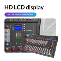 Mezclador de DJ Digital de 12 Canales CT-12 con Bluetooth, Grabación de Karaoke, Almacenamiento de Presets USB, Monitor de 3.5mm para Sonido en Vivo y Grabación