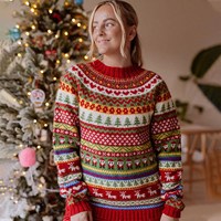 Pull en tricot personnalisé pour femme 2025, pull de Noël Fair Isle, jacquard, pull de Noël mignon