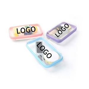 Factory Direct Selling Simple Pattern PVC Makeup Bag with Zipper for Cosmetics on Trips - Product Image 1