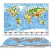 Regalo personalizado del viajero perfecto Rascar Bandera de país Rascar Mapa del mundo Impresión China Zhejiang Origen Modelo No.21