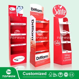 Tùy chỉnh các tông bán lẻ hiệu thuốc hiển thị đứng vitamin chai bổ sung kệ trưng bày cho nhà thuốc và nhà thuốc - Product Image 3