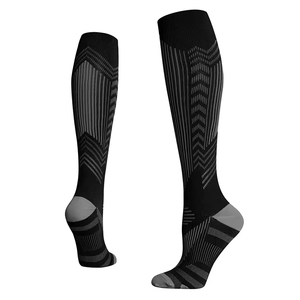 Wholesale Custom Extreme Fit Men's Extra Long Tube Sports <b>Running</b> Reflective <b>Compression</b> <b>Socks</b> for Men - Product Image 3