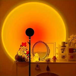 Lampe de projection LED contemporaine alimentée par USB avec couleurs coucher de <span class=keywords><strong>soleil</strong></span> pour l'éclairage d'ambiance des cafés, bars et restaurants - Product Image 2