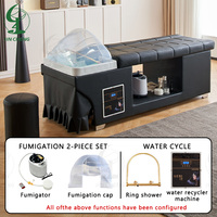 Fauteuil de Spa Capillaire Jincheng 2026 au Design Japonais Moderne, Lit Multifonctionnel pour Salon de Coiffure avec Fonction Vapeur et Soins du Visage