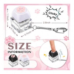 Lot de 50 porte-clés clavier Kawaii en gros, jouets anti-stress, cadeaux de fête, récompenses pour la classe, jouets sensoriels en plastique - Product Image 2