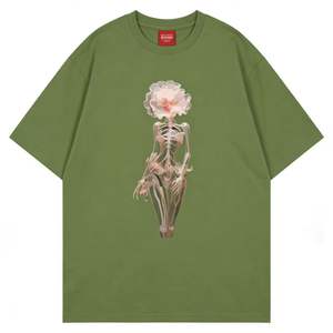 T-shirt a maniche corte stampata in cotone 100% stile americano, trendy, estiva, nuova, <span class=keywords><strong>vintage</strong></span>, retrò - Product Image 5