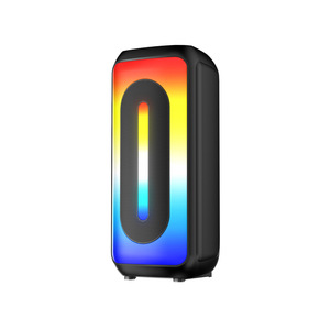 Altavoz De Karaoke Dual De 4 Pulgadas RGB Bluetooh Con Micrófono Para Fiesta Familiar De Ktv, Bajo Extra Con Amplificador Incorporado, Altavoz De Karaoke Doble De 2 Pulgadas - Product Image 1