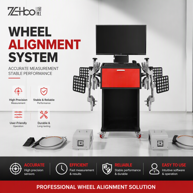 Portable Intelligent 3D Four-Wheel Alignment System Automatic Tracking Technology LED Display 250W Power 220rpm Balancing Speed