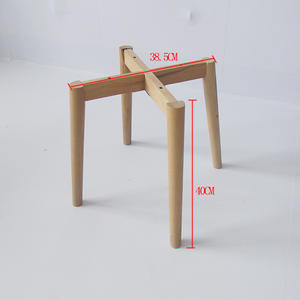 Заводская поставка, ножки мебели, мебель для ресторана, цельная деревянная основа для стола из бука, простая установка, основание для обеденного журнального столика - Product Image 3