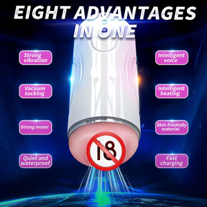 Masturbadores Masculinos Realistas con Funciones de Sonido y Calor, Sensación Real al Tacto, Succión Automática, Impermeables, Juguetes Sexuales de Bolsillo - Product Image 6