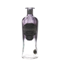 Botella de Vidrio Transparente Redonda Personalizada con Grabado, Capacidades de 700ml/375ml/750ml, Tapa de Rosca para Whisky, Vodka, Tequila, Ron y Licores