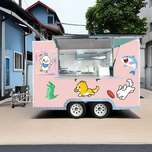 รถพ่วงอาหารจีนเมนูอาหารหลากหลายภาษาสำหรับฮอตสปอตท่องเที่ยวและเทศกาลนานาชาติ - Product Image 2