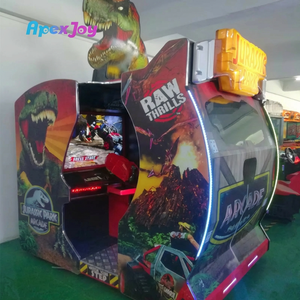 เครื่องเกมอาร์เคดโลหะ Jurassic Park ขนาด 55 นิ้ว รุ่น Raw Thrills สำหรับ 2 ผู้เล่น เกมยิงปืนจำลอง ใช้เหรียญ ภาษาอังกฤษ รับประกัน 1 ปี - Product Image 1