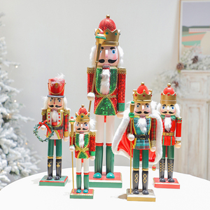 <span class=keywords><strong>Casse</strong></span>-<span class=keywords><strong>noisette</strong></span> de Noël créatif en noyer 2024, décoration d'intérieur avec figurine de <span class=keywords><strong>soldat</strong></span> britannique, œuvre d'art en bois - Product Image 1