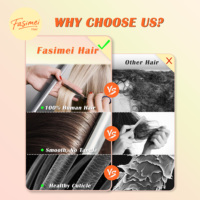Extensions de cheveux humains européens de qualité professionnelle pour salon, Fasimei, pointe plate, kératine vierge, fabrication Shandong, pointe fusion.