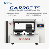 Machine d'impression DTG automatique Garros T5 avec prétraitement pour la production de vêtements personnalisés, compatible RIP et prise en charge des couleurs ICC