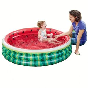 Piscine gonflable en PVC pour bébés, motif pastèque de dessin animé, pour intérieur, avec logo personnalisé - Product Image 1