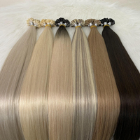 Extensions de cheveux à double pointe K de qualité supérieure Extension de cheveux européens vierges à la kératine et à la pointe en U