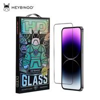 HEYBINGO ESD 9H Protection d'écran en verre trempé anti-traces de doigts anti-rayures haute transparence avec colle intégrale pour 17 Pro Max.
