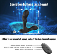 Silicone mâle Prostate Pat masseur 12 fréquence moteur vibrateur jouets sexuels jouets anaux pour adultes Couples et femme masturbateur