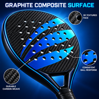 Raquette de padel de qualité supérieure, design professionnel personnalisé, logo personnalisable, matériau en fibre de carbone 3K, raquettes de pickleball