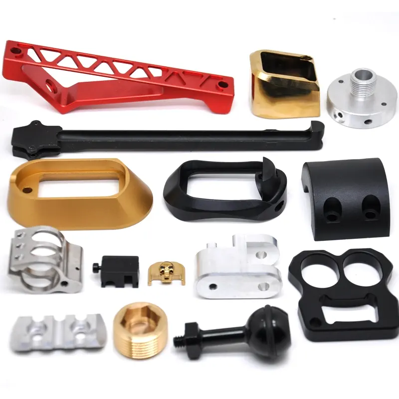 Fábrica personalizada CNC motocicleta Auto coche pistola táctica Metal accesorios piezas