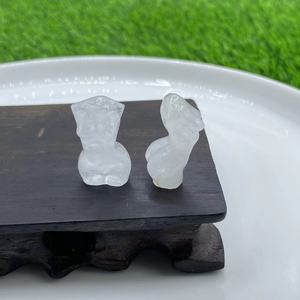 Figura de Cristal Curativo de Alta Calidad de 3 cm, Tallado de Diosa en Cuarzo Rosa, Modelo de Cristal con Forma de Cuerpo de Mujer - Product Image 5