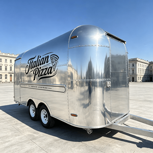 Mobile Food Trailer Snack Cart Food Truck Carts Coffee Cart Food Concession Trailer Fully Equipped Kitchen Cabinets - Product Image 1