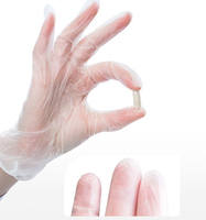Commande en gros prix boîte à gants en vinyle non stérile gants en vinyle jetables sans poudre de qualité alimentaire 100 pièces par boîte pour la transformation des aliments