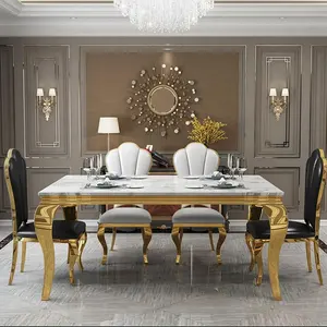 Bacak lüks oturma yemek odası sandalyeleri altın özelleştirilebilir Modern yemek odası döşemeli kadife ev mobilya ışık lüks