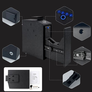Caja Fuerte para Armas con Triple Desbloqueo por Huella Dactilar, Teclado, Código y Llave, Acceso Rápido, Acero, <span class=keywords><strong>Directo</strong></span> de Fábrica - Product Image 5
