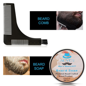 ALIVER All'ingrosso <span class=keywords><strong>Barba</strong></span> Barbarbiere set Barbiere con logo Personalizzato kit Regalo set Nero Spazzole <span class=keywords><strong>Barba</strong></span> per gli Uomini - Product Image 2