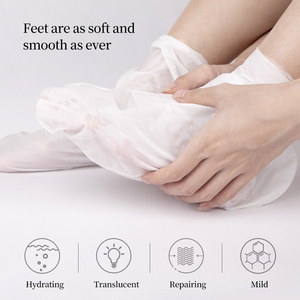 20 paires/boîte masque pour les pieds au lait de chèvre masque pour les pieds exfoliant chaussette gommage pour pédicure <span class=keywords><strong>Anti</strong></span>-fissure enlever la peau morte soin des pieds - Product Image 4