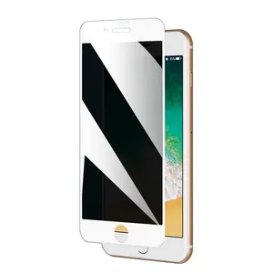 אנטי ריגול נייד מחוסמת זכוכית עם גבול לבן וגבול שחור מגן מסך טלפון לאייפון 8 7 6 פלוס 6s נגד הצצה